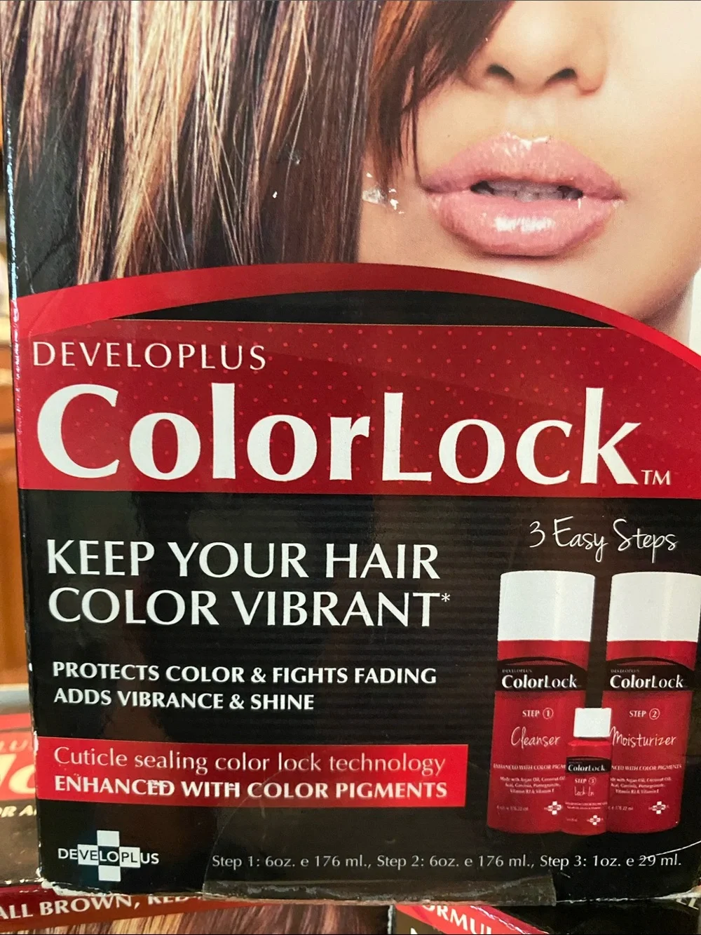 ColorLock Hair Color Maintenance Kit for Brown, Red, & Black NIB